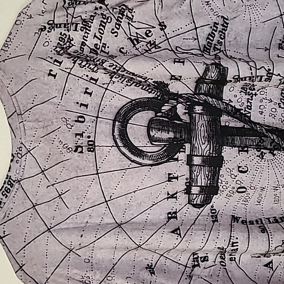 Nautical Voyage Anchor Script Mens Graphic T Shirt Dry Fit Grey Size 2XL - Picture 13 of 16